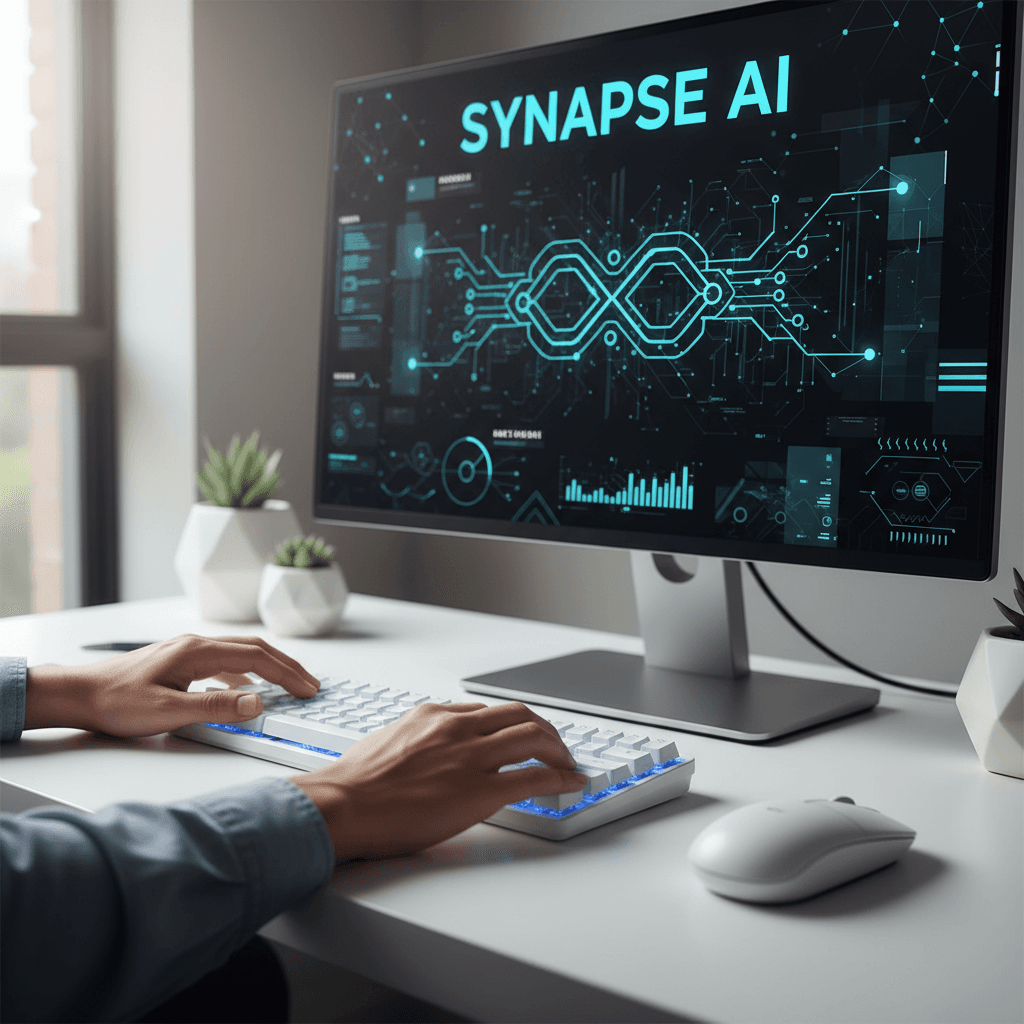 Designer using AI-powered design software